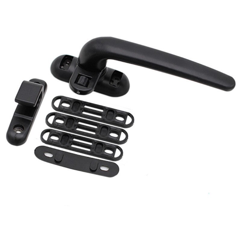 Aluminum Alloy Window Drive Knob Lock Plastic Steel Latch Sliding Door Handle Furniture Bolt Hardware Part