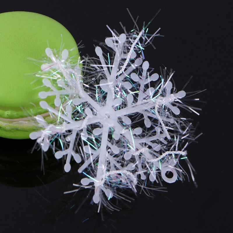 Decoración navideña de copos de nieve para ventanas, 6, 24, 30 y 60 uds., decoraciones colgantes de 6cm para novia y novio