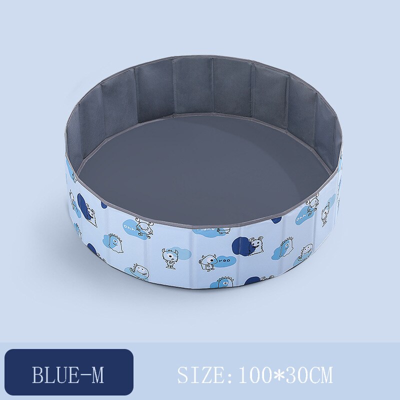 Palla da biliardo giocattolo per bambini pieghevole piscina a secco palla per bambini Pit Ocean box per palline per bambini piscina per bambini palla parco giochi giocattolo regalo di compleanno: BLUE M