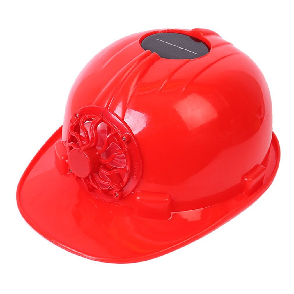 Safety helmet with fan 1.0 construction shading sun protection solar charging helmet construction helmet air conditioning hat: Silver