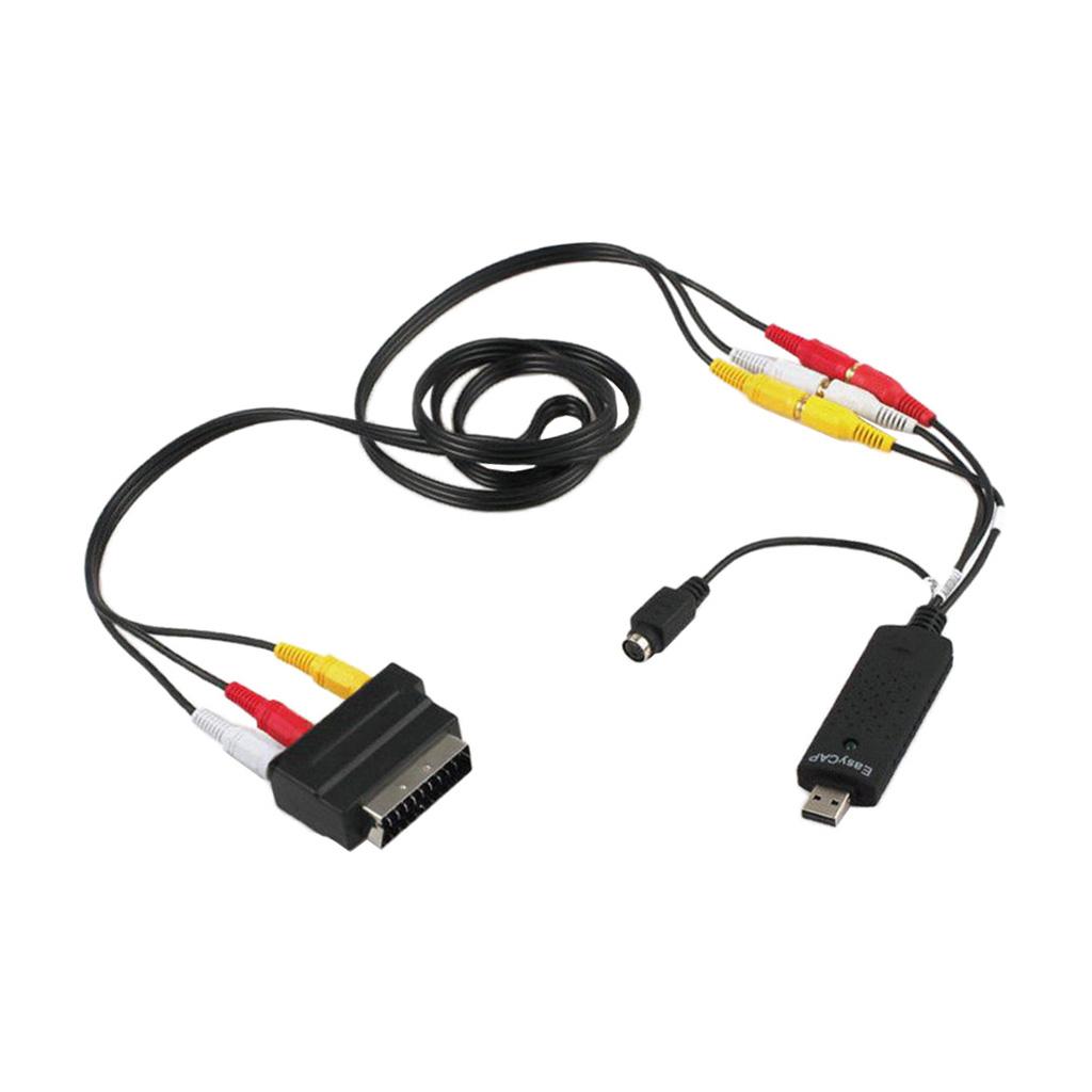 USB 2.0 VHS to DVD Converter Capture Card Adapter For Windows 10/8/7/Vista/XP