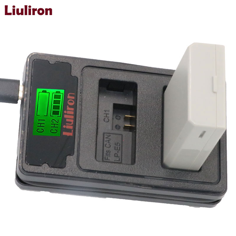 2x batterie LP-E5 LP E5 LPE5 batterie pour Canon EOS 450D 500D 1000D KISS X2 X3 F rebelle XS XSi T1i accessoires pour appareil photo