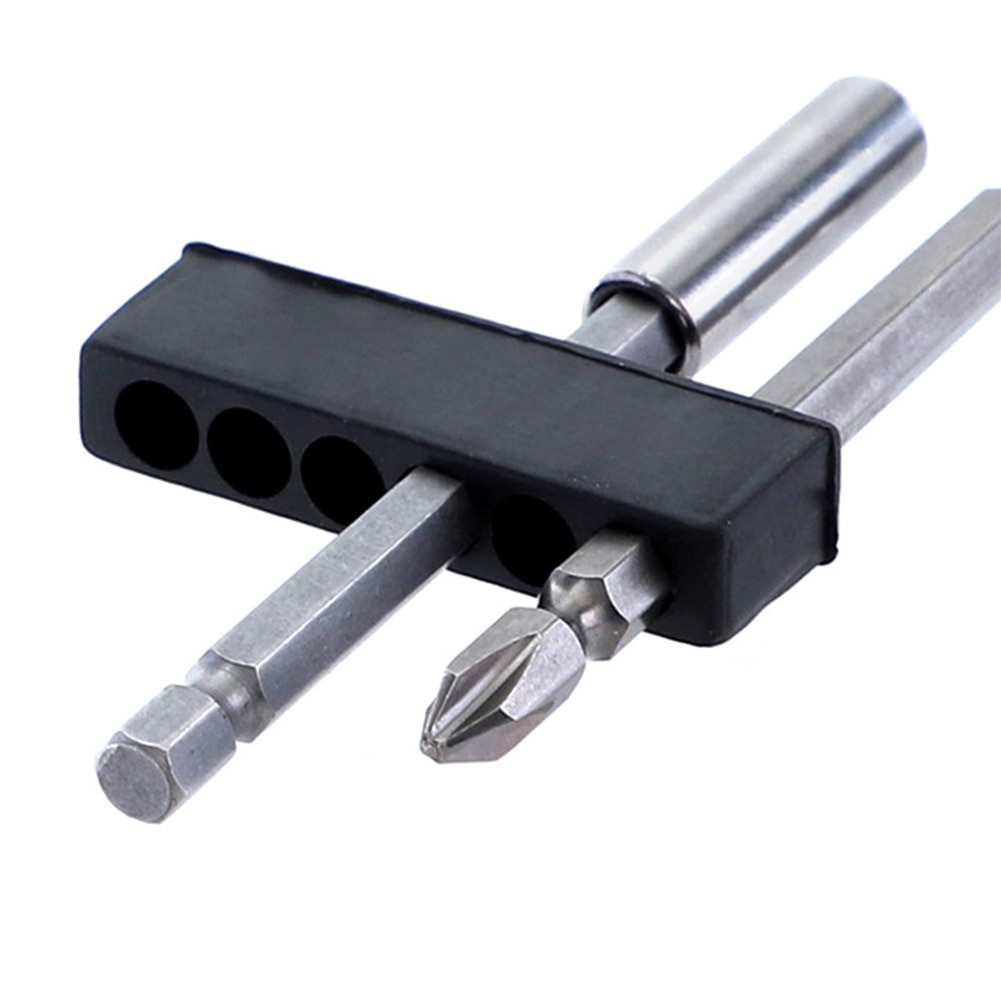 5Pcs Screw Bits Plastic Organizer Multipurpose Hex Shank Tool Box Space Saving Screwdriver Storage Deck Home Durable Case
