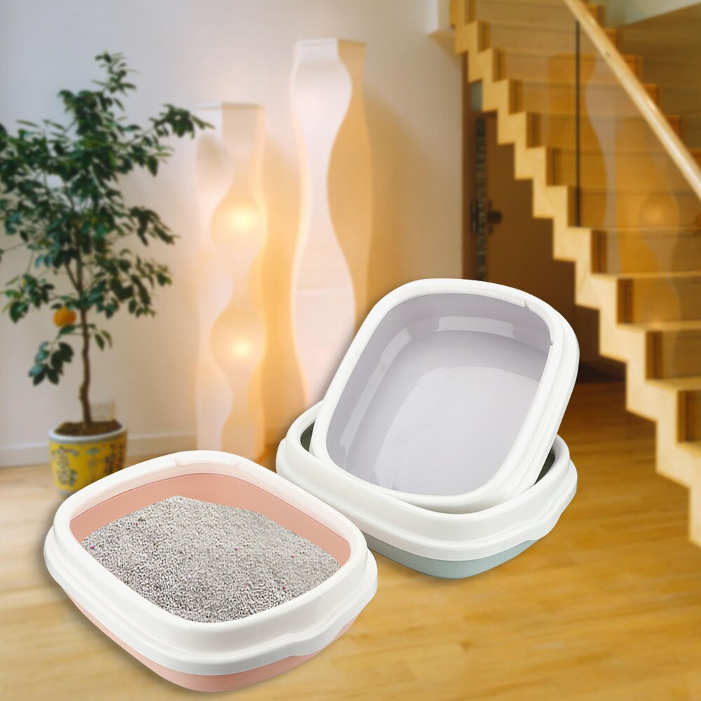 Pet Toilet Bedpan Excrement Training Sand Litter Box Anti-Splash Dog Toilet Cat Dog Tray with Scoop 1 Set Cat Litter Box