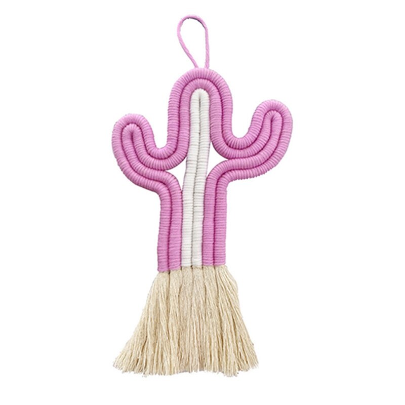 INS Handgemachte Kindergarten Decor Macrame Hängen Wand Dekor Kaktus Ornamente Kinder Bett Room Decor Baby Baby Foto Requisiten Home Decor: S10