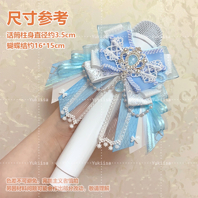 Grampo de cabelo strass estilo japonês para mulheres e meninas, bastão lanterna, laço rosa, artesanal, luz lolita, cocar, acessórios: Lavanda