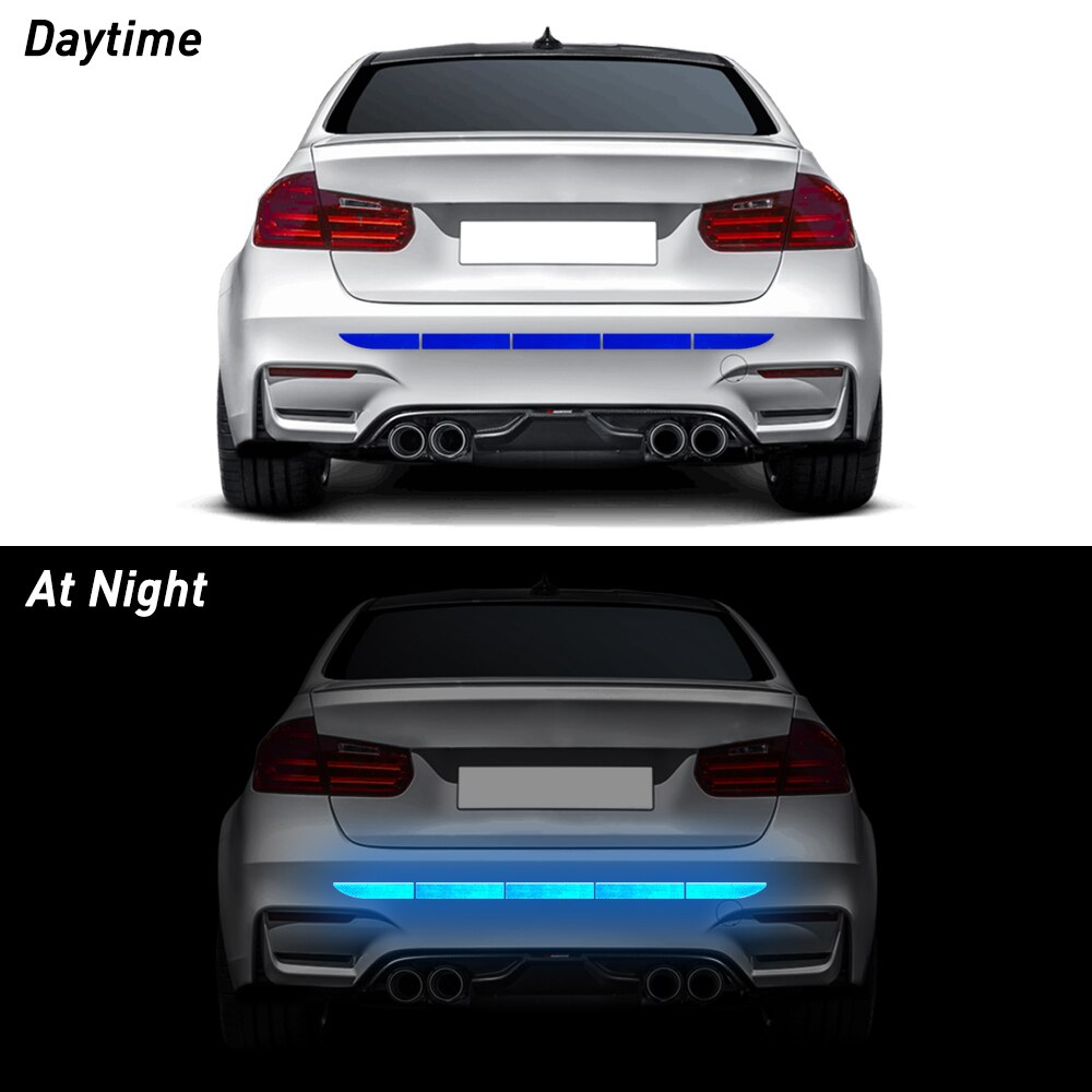 For Renault Megane 3 4 Car Bumper Reflective Tape Strip Stickers High Reflective Tape Auto Exterior Accessories for Renault Arka: Blue