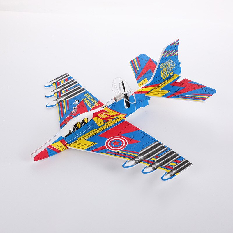 3D Foam Electric Powered Airplane Aircraft PP Assemble Warcraft: Red Blue