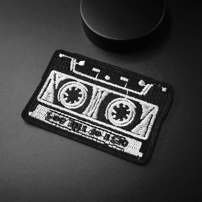Cassette (Size: 5.0X7.2 cm) DIY Doek Badges Patch Geborduurde Applique Naaien Kleding Stickers Kleding Accessoires