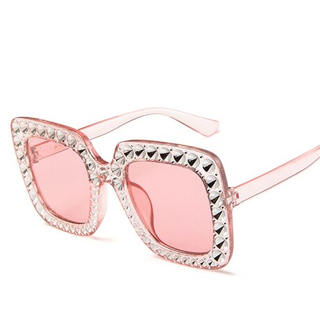 Shining Diamond Sunglasses Women Brand Flash Square Shades Female Mirror Sun Glasses Oculos Lunette: 1
