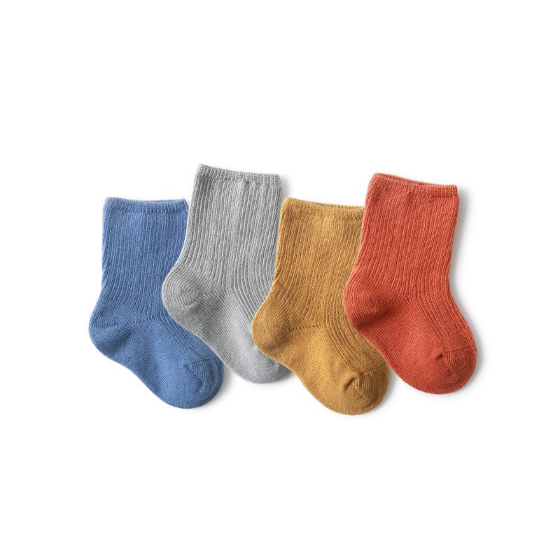 Lawadka 3 Paare/los Einfarbig Frühling und Herbst Socken Für Neugeborene Atmungsaktive Baumwolle Art Socken Für Jungen Mädchen Dünne Socken