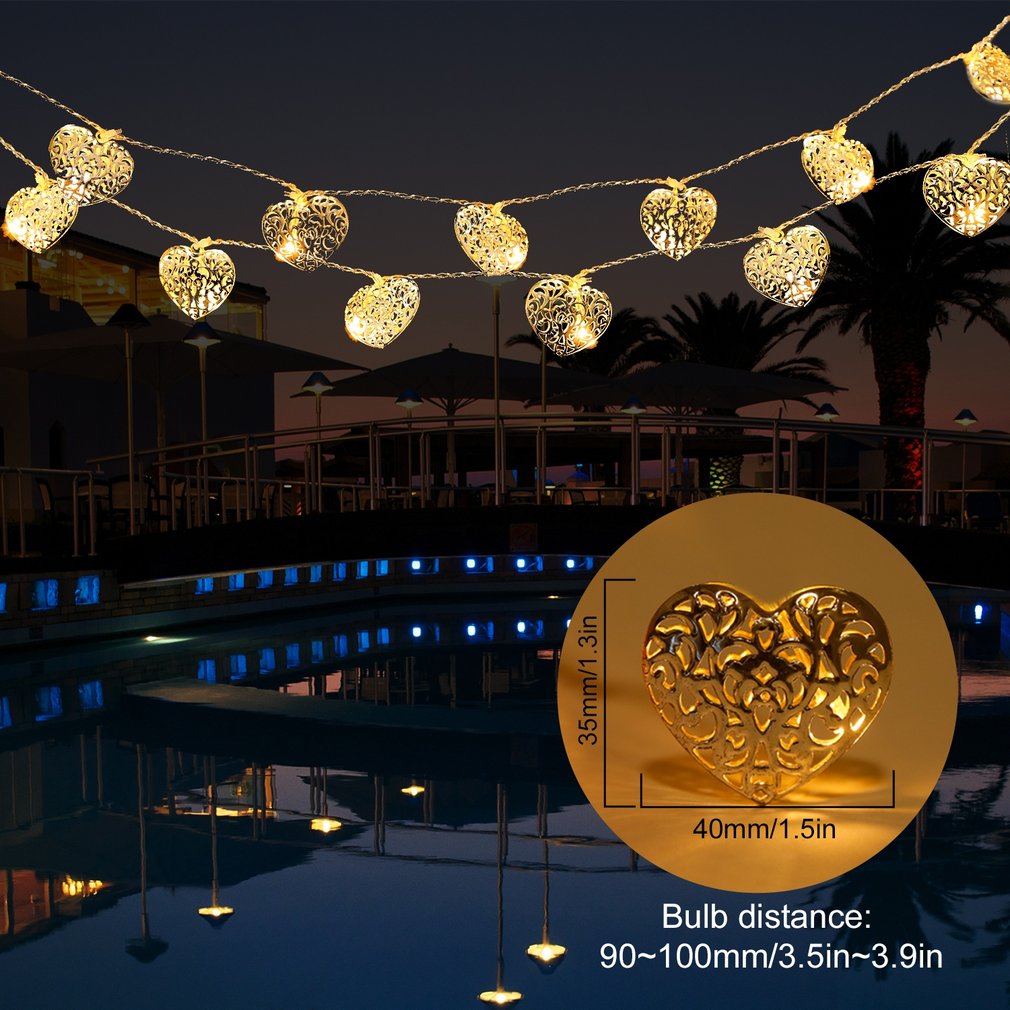 Sneeuwbal 3 led-lichtslingers voor kerstfeestjes op batterijen, dagwit