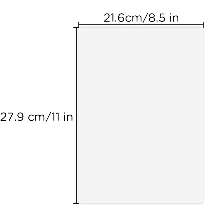 Printable Vinyl Sticker Paper Self-Adhesive Waterproof White for & Inkjet Printer 8.5x11 Inch