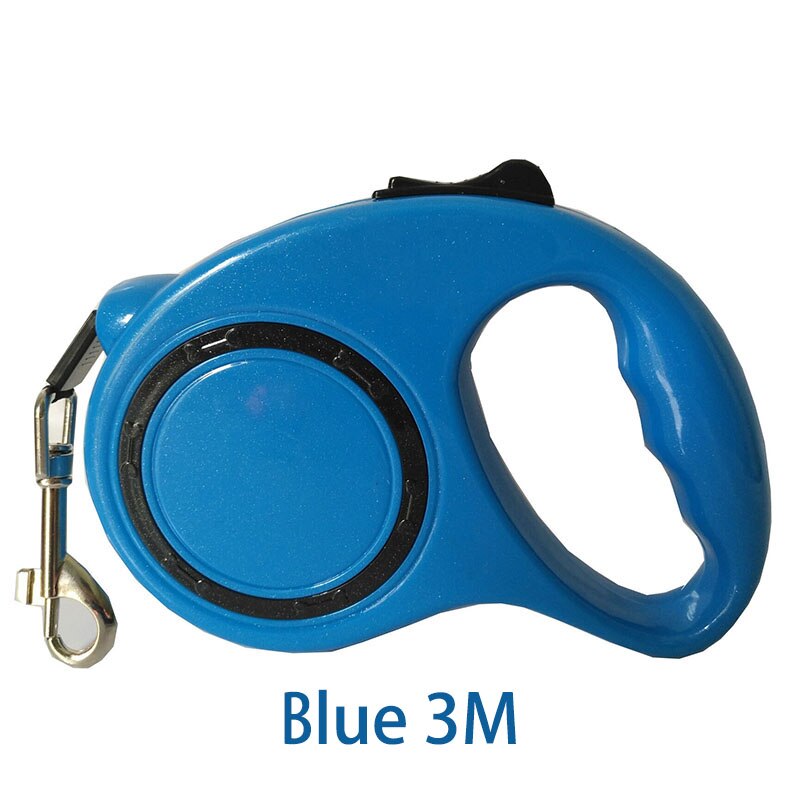 Automatische telescopische hondenriem, automatische hondenriem, automatische hondenriem, automatische telescopische hondenriem, draagbare hondenriem: Blauw 3m