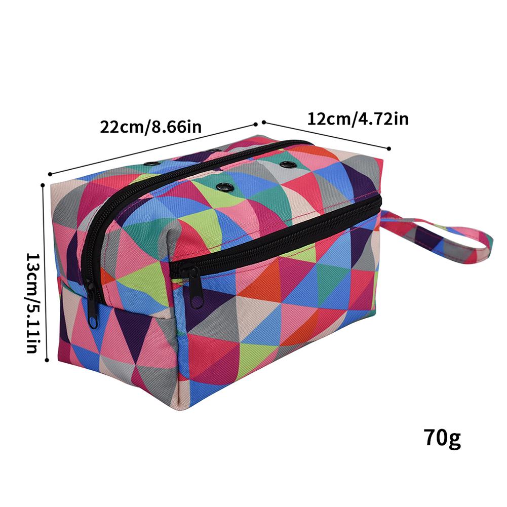 Woolen Yarn Storage Bag Round Knitted Wool Bags Oxford Cloth Leaf Print DIY Knitting Sewing Kit Sewing Tools Accessories: 2