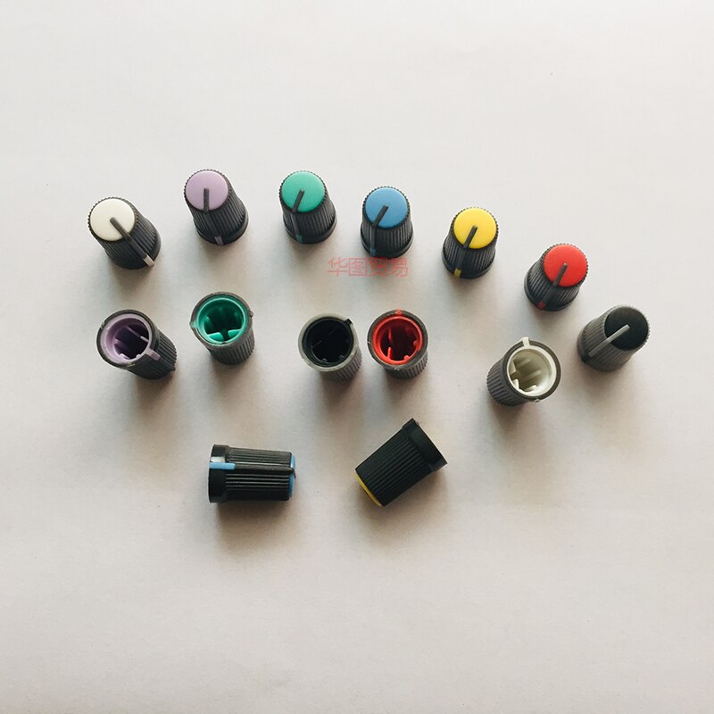 14 Uds para SOUNDCRAFT EMX-24 mezclador EMX24-USB tapa de pomo de plástico efecto DSP