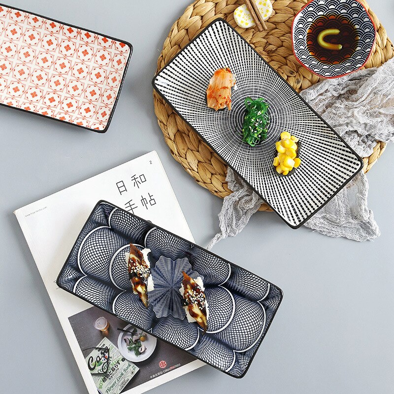 "Einfach Leben ver2" Schöne Keramik Sushi Platte Platter Tray Home Restaurant Party Geschirr Geschirr