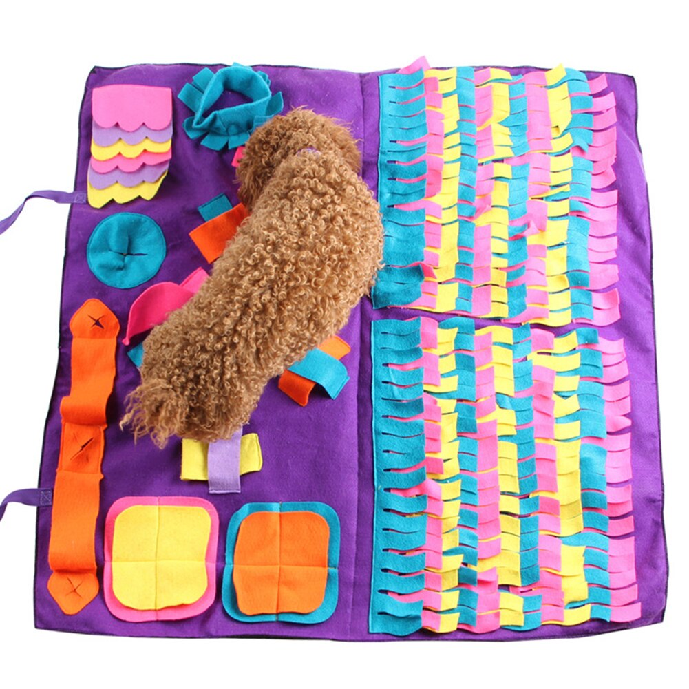 Pet Dogs Detachable Sniffing Pad Feeding Training Carpet Foraging Mat Cushion Litter Mat Toy Training Cats Scratch Guards Board
