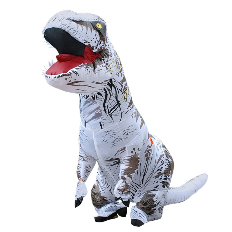 Shop. Inflatable Dinosaur Cosplay Costume Child Adults Halloween Blowup Outfit: S / White