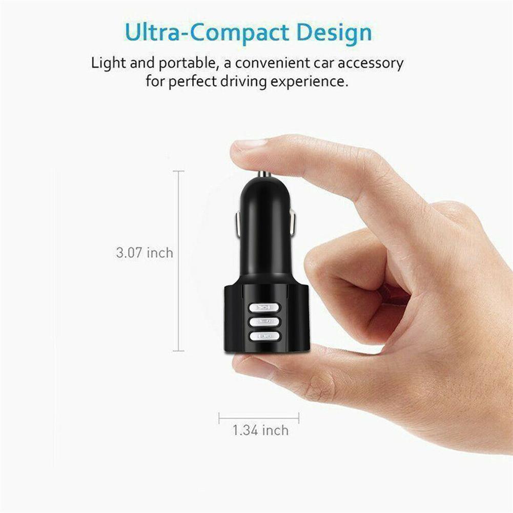 Bluetooth Auto Fm-zender Radio Adapter Dual Usb Telefoon Oplader MP3 Speler Snel Opladen Voor Iphone Xiaomi Huawei Samsung