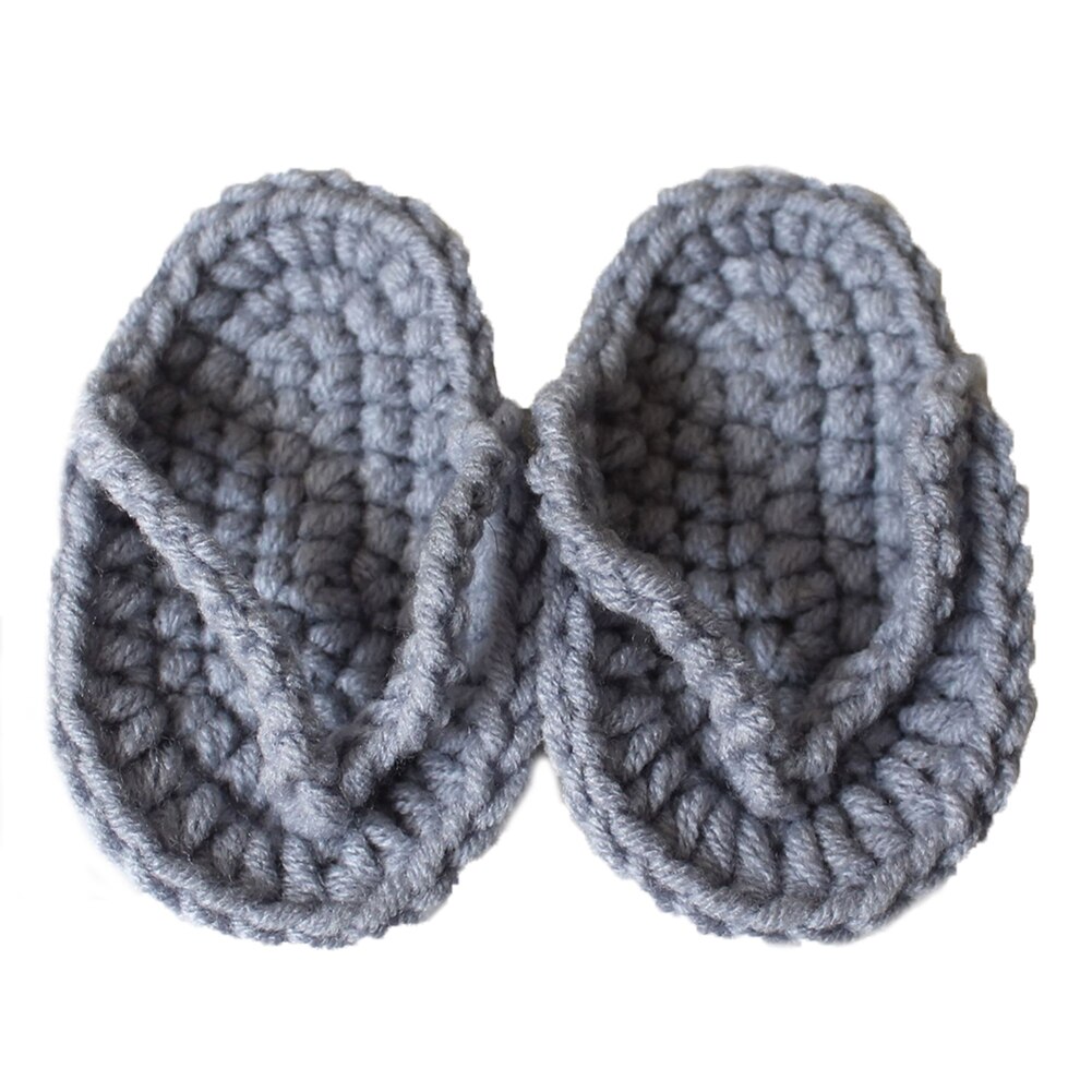 Pasgeboren Baby Effen Kleur Schattige Mini Gehaakte Flip-Flops Infant Slippers Artistieke Foto Props Decoratie Benodigdheden