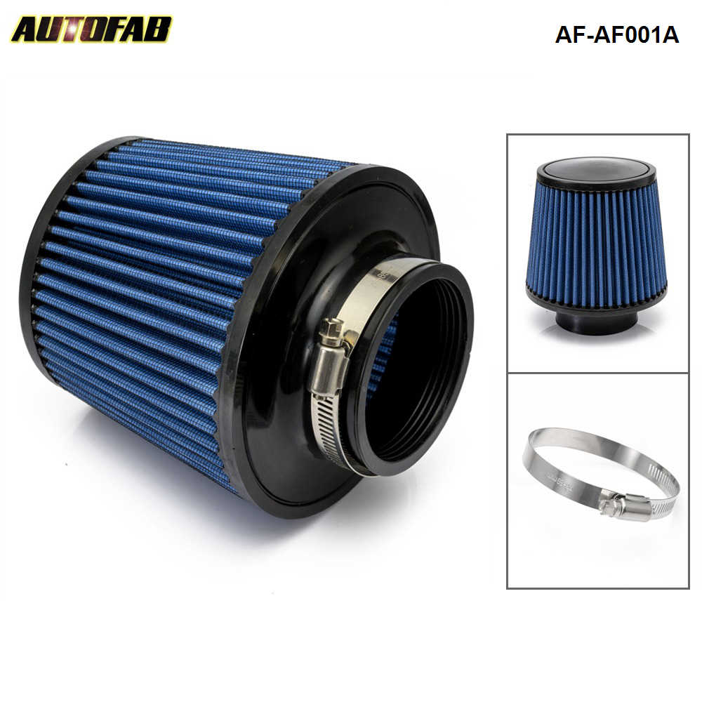AUTOFAB 3" 76mm Air Pod Filter Cold intake Cone Power Flow Turbo Inlet Direct For Honda Accord 03-05 AF-AF001A