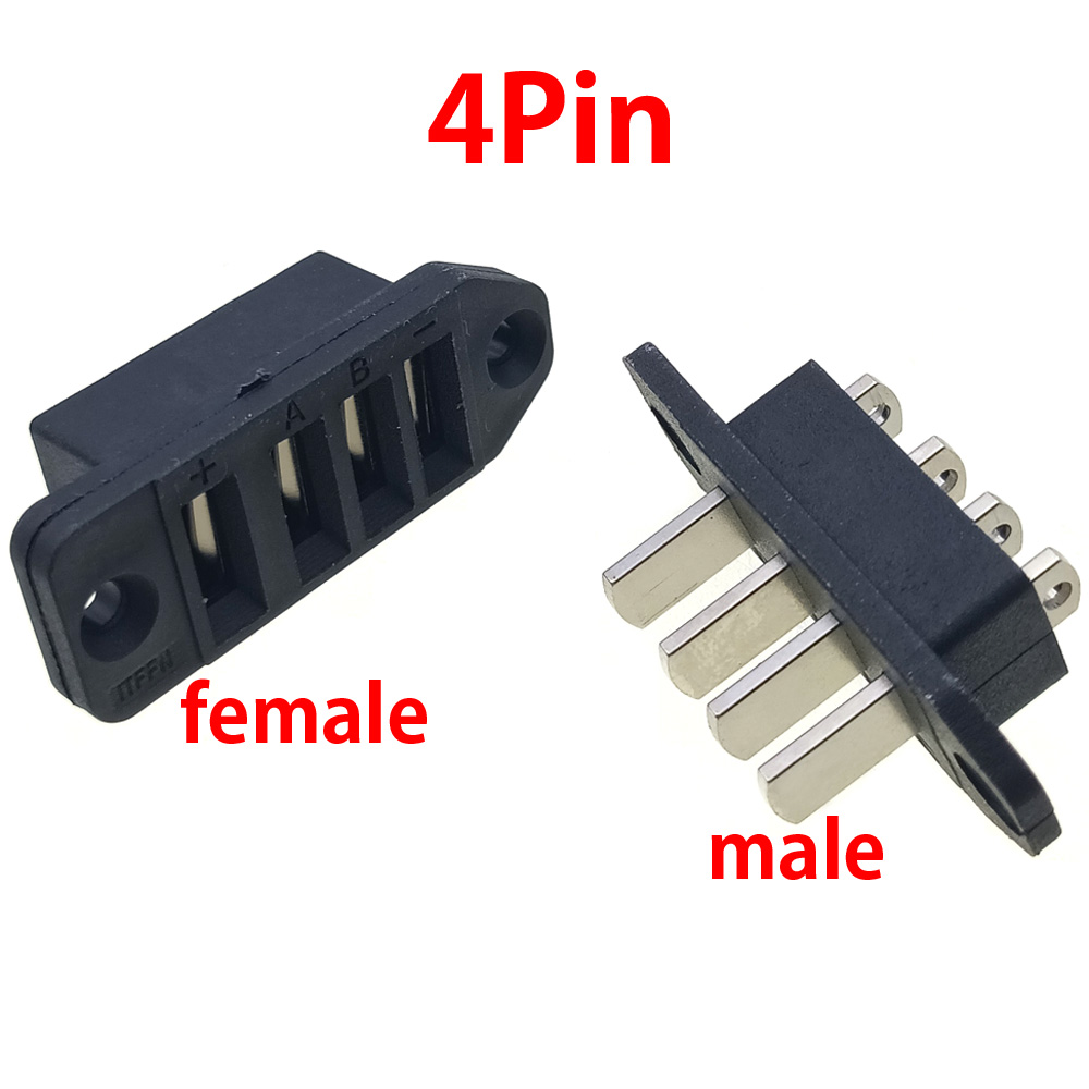 High Current Electric Car Power Connector 15A Power Connection Plug-in Battery 3Pin 4Pin 5Pin Male Female Sockets with ear