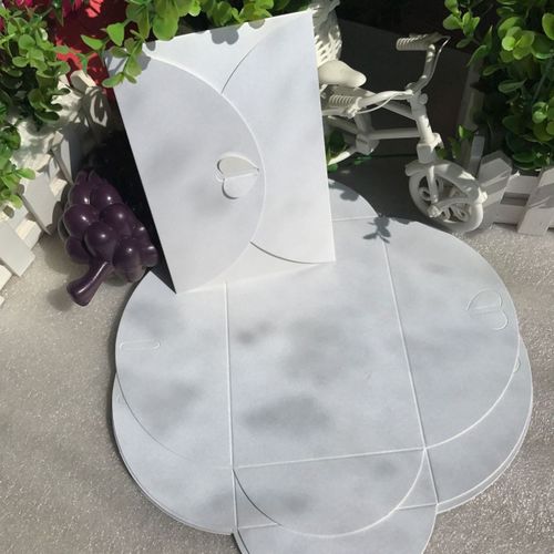 Sobre de papel romántico Vintage con forma de corazón Retro, para invitación de boda/tarjeta, papelería, 17,5x11cm, 50 unidades por lote: Gris claro