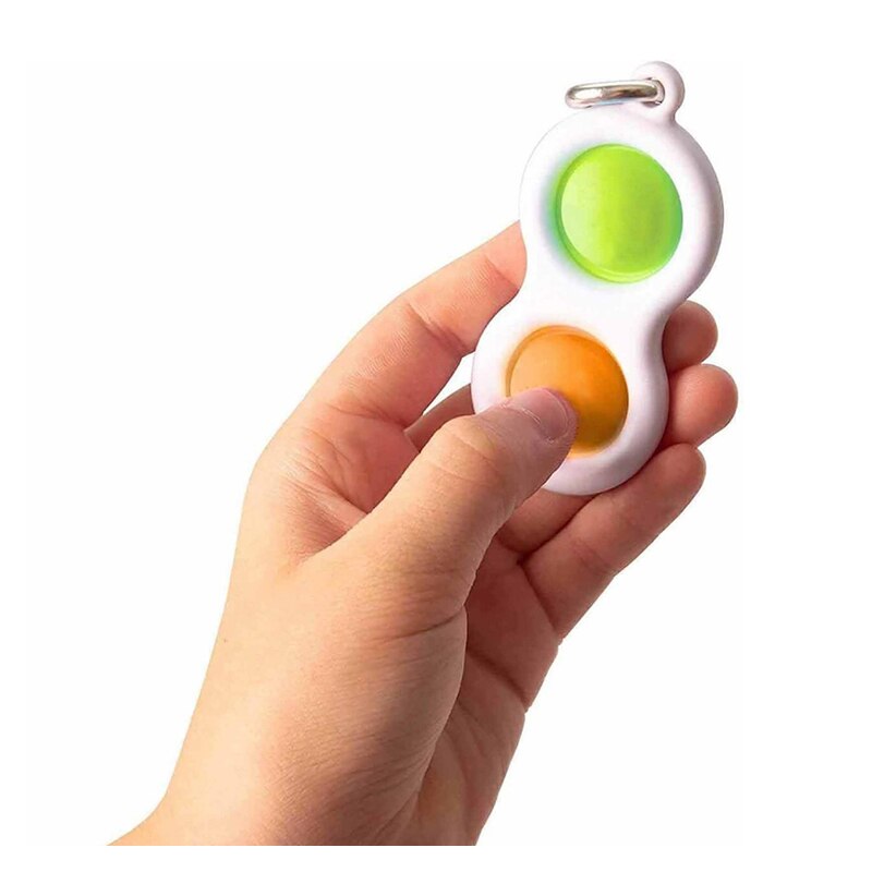 Fidge spielzeug einfache Grübchen quetschen Anti betonen spielzeug betonen Linderung spielzeug adhs autismus spielzeug mit keychain für frauen männer junge mädchen