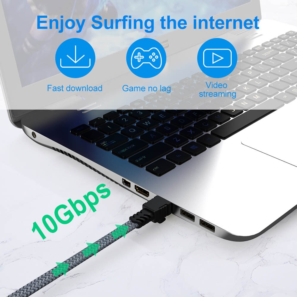 Ethernet Cable Cat7 Lan Cable UTP CAT 7 RJ 45 Network Cable RJ45 Cat7 Internet Cable Patch Cord for Modem Router Cable Ethernet
