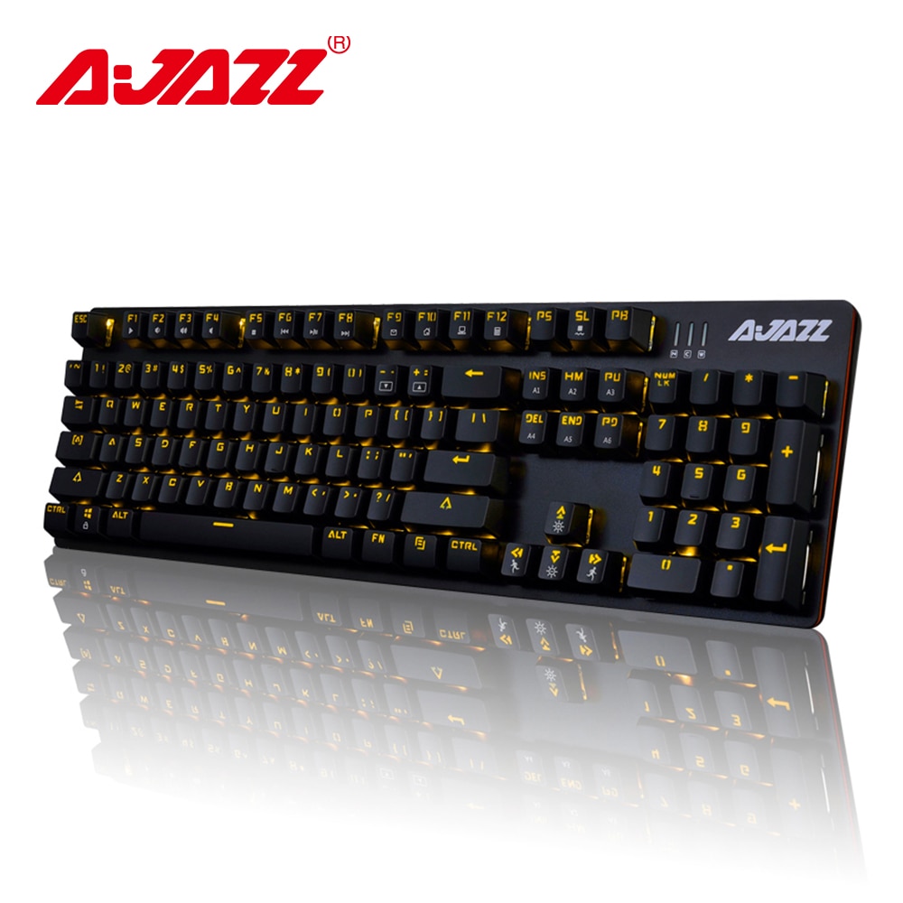 Ajazz ROBOCOP verdrahtete mechanische tastatur Spielen tastatur hintergrundbeleuchtung Anti-geisterbilder N-Schlüssel rollover Braun/Schwarz/verrotten /blau Schalter