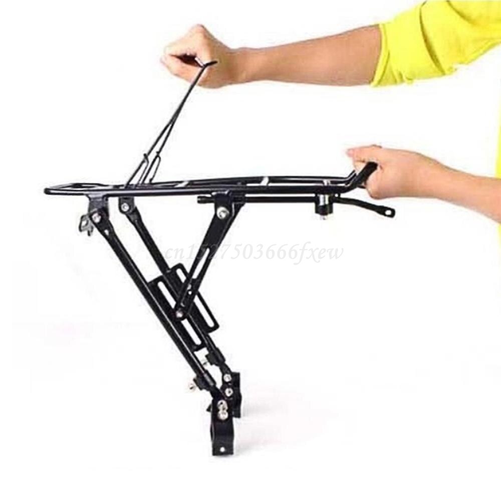 Disc Brake Aluminum Alloy Bicycle Rear Rack MTB Foldable Bikes Pannier Carrier Bag Luggage Shelf R9CE