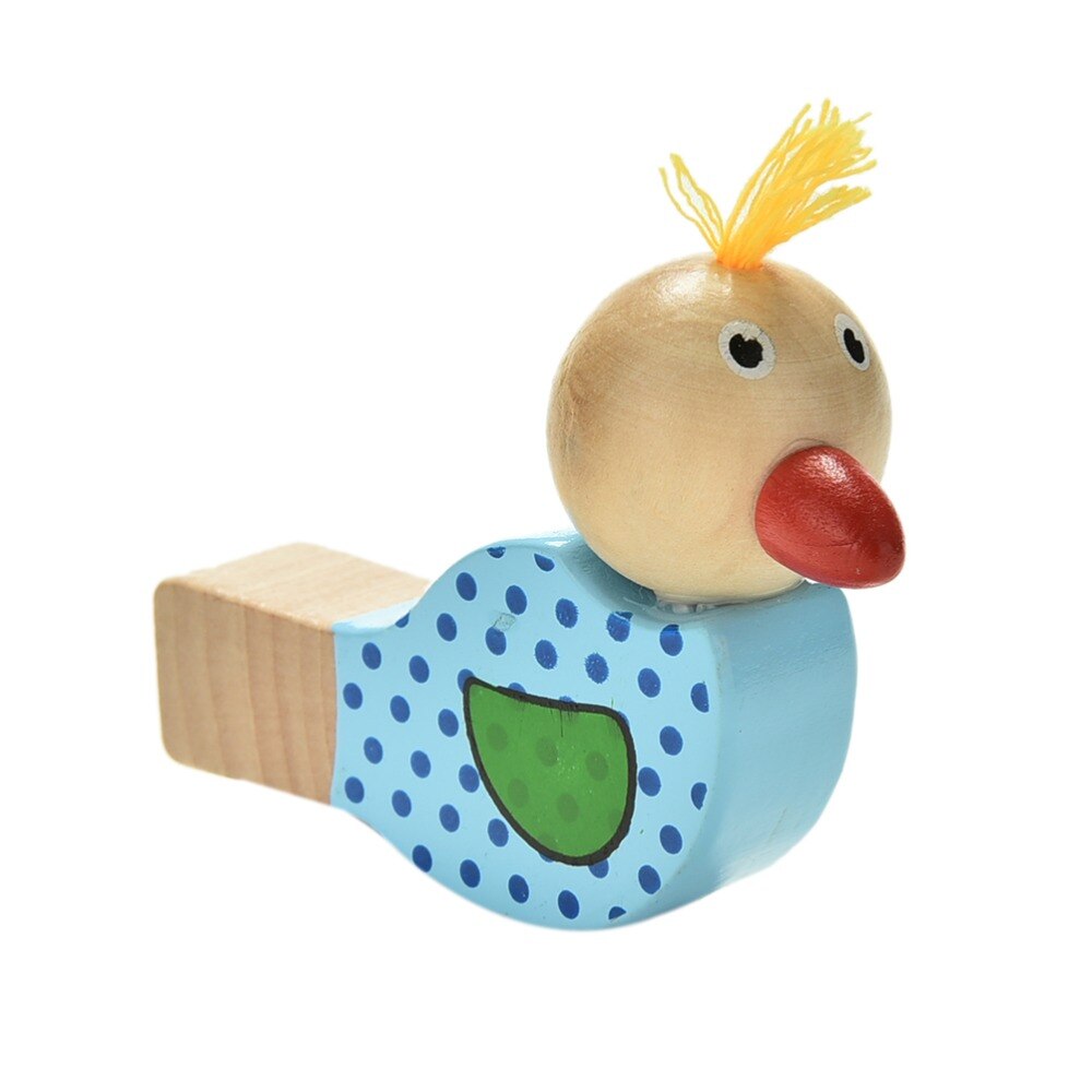 Musikinstrumenter legetøj tegneserie fugl fløjte baby smykker vedhæng træ musik fløjte