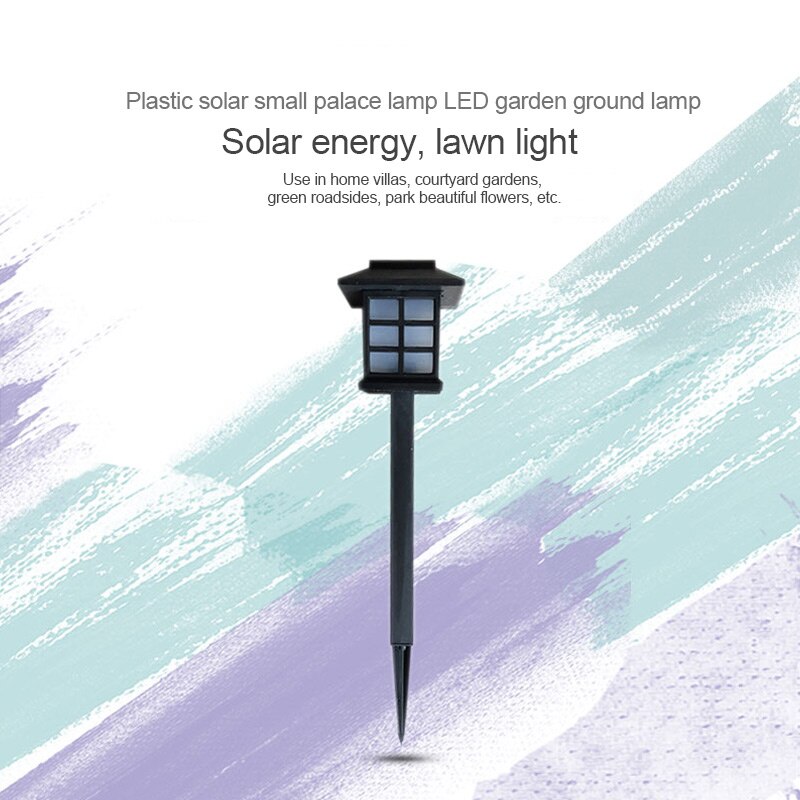 Solar pin Light Outdoor waterproof LEDBuilt-In Stakes garden lawn camping lamp bulb power-saving recharged European style
