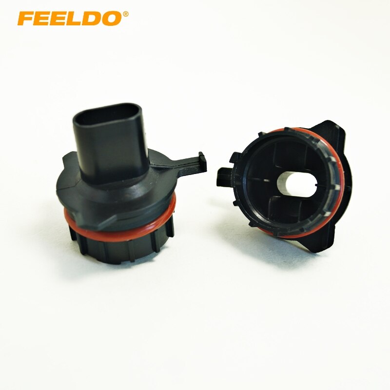 FEELDO 2 stks Auto Lampen Socket Conversie Adapter Voor BMW E39 5-Series Type1 H7 HID Xenon Lamp Dimlicht Installatie # HQ1056