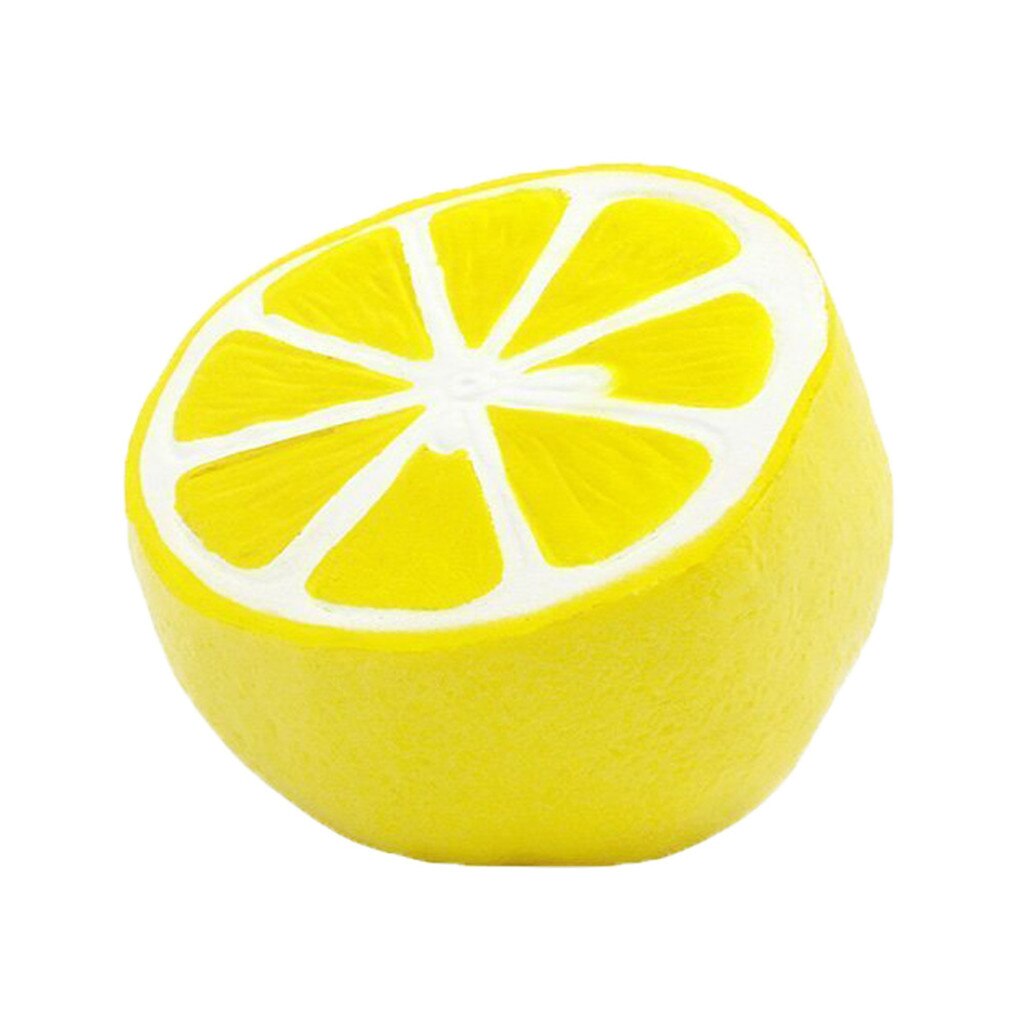 6pcs Simulation Fruit Set Foam Decompression Vent Toy