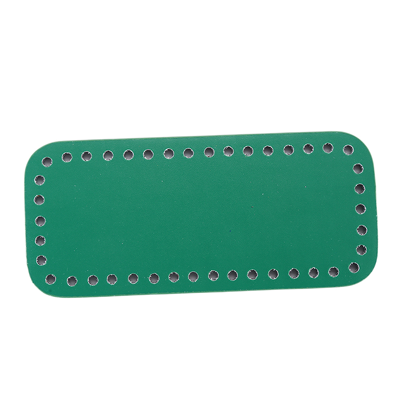 Bolsa de 15cm con relleno redondo, bolso de mujer, bolso de hombro, cubo, bandeja inferior, placa hecha a mano, costura Diy, accesorios de pieza: green