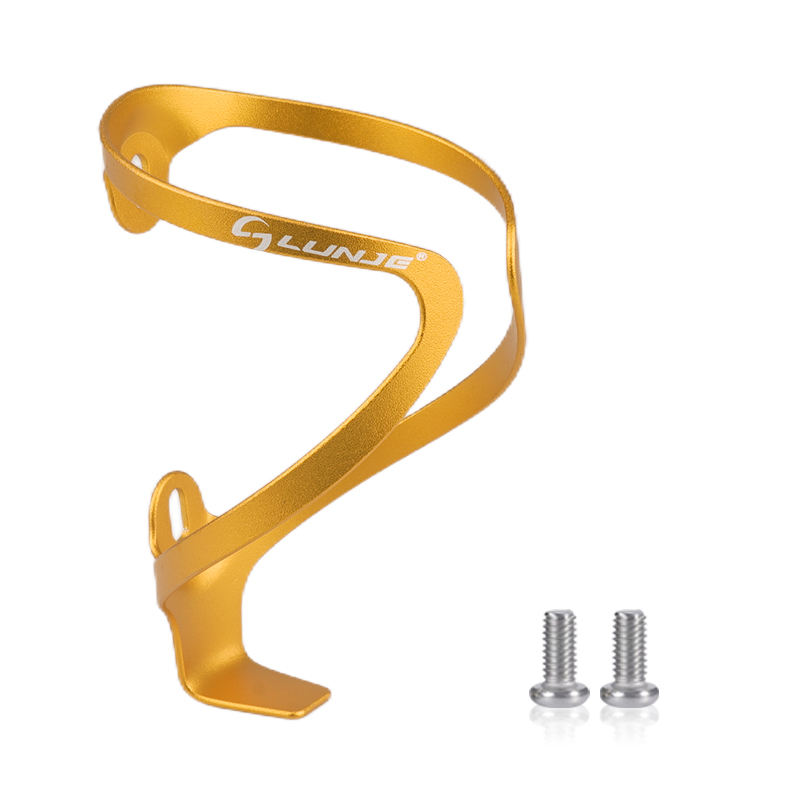 Cykel vattenflaskhållare mtb ultralätt aluminiumlegering för mountainbike racercykel cykling flaskhållare cykeltillbehör: Blå