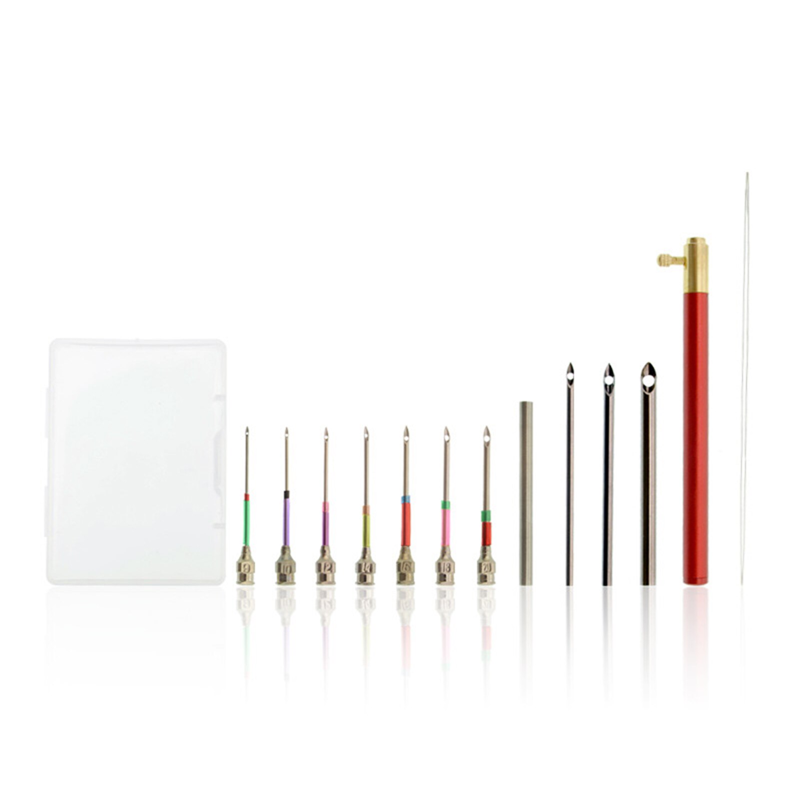 1 Set Embroidery Stitching Punch Needles Felting Punch Needles Embroidery Poking Cross Stitch Tools Crochet C66: 14 piece set