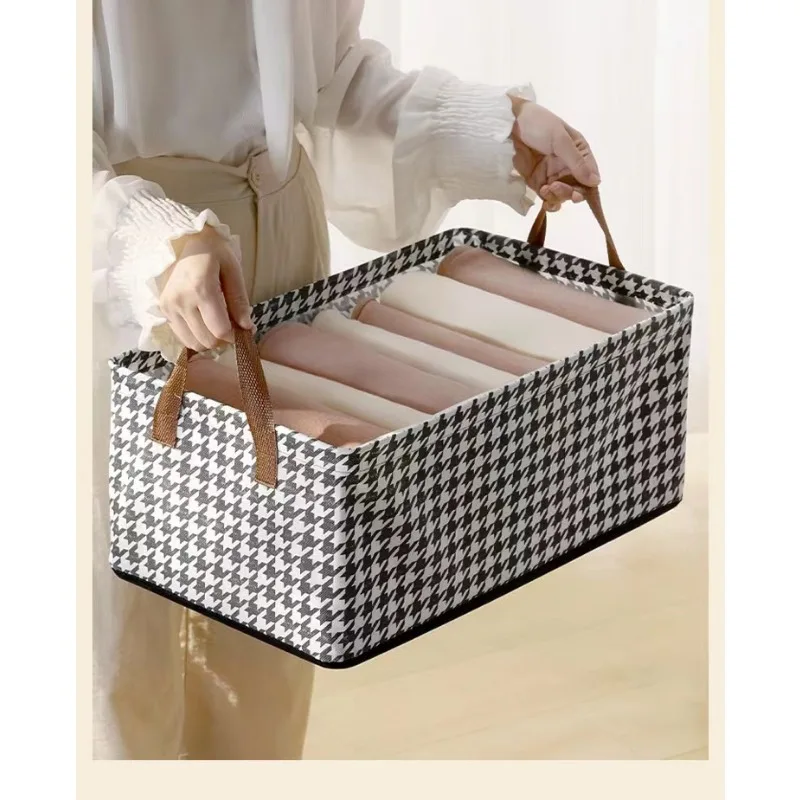 Caja de almacenamiento de ropa con rejilla Qianniao, caja organizadora con marco de acero plegable, caja de almacenamiento estilo cajonera, caja de armario