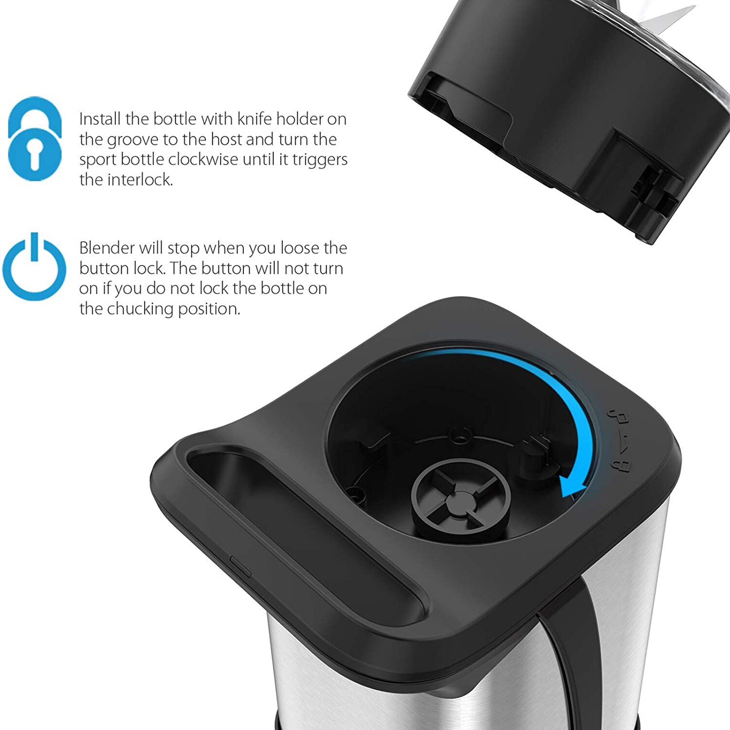 Homgeek mini frullatore per frullato personale per estrattore di succo di frutta e verdura con 2 tazze sportivo da viaggio senza BPA