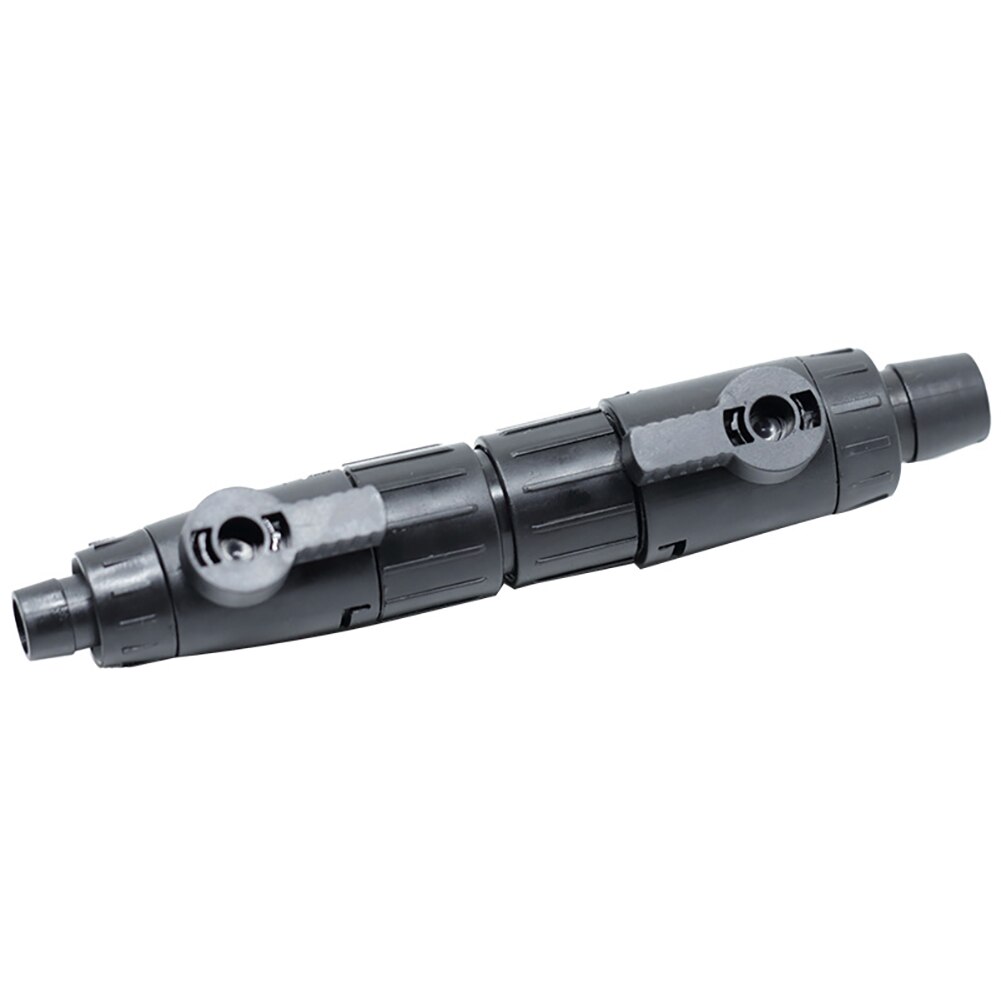 Conector de liberación rápida de doble grifo para acuario, válvula de Control de agua para peces, manguera, accesorios para pecera, 12mm/16mm