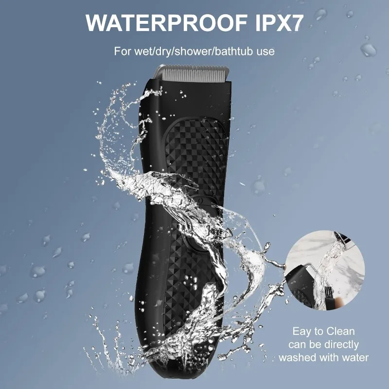 Body Hair Trimmer Heren - Oplaadbare Ball Shaver Groomer - Vervangbare Keramische Meskop - Waterdicht