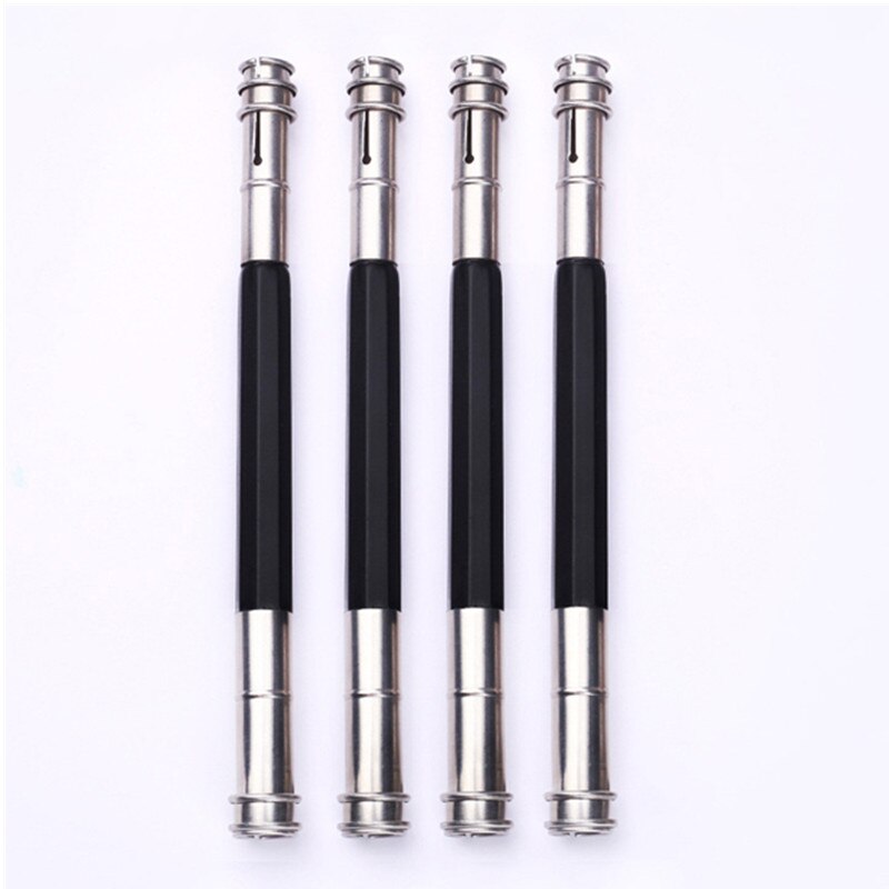 10pcs Metal pencil extender pen receiver plain pencil clip double headed pencil extender pencil case kit desenho