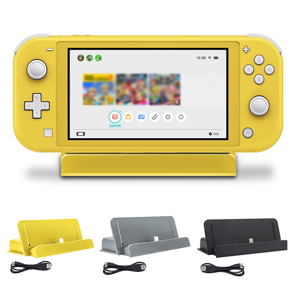 DC 5V Durable Adjustable Accessories Dock Game Console Station Fast Charger Charging Stand USB ABS For Switch Lite