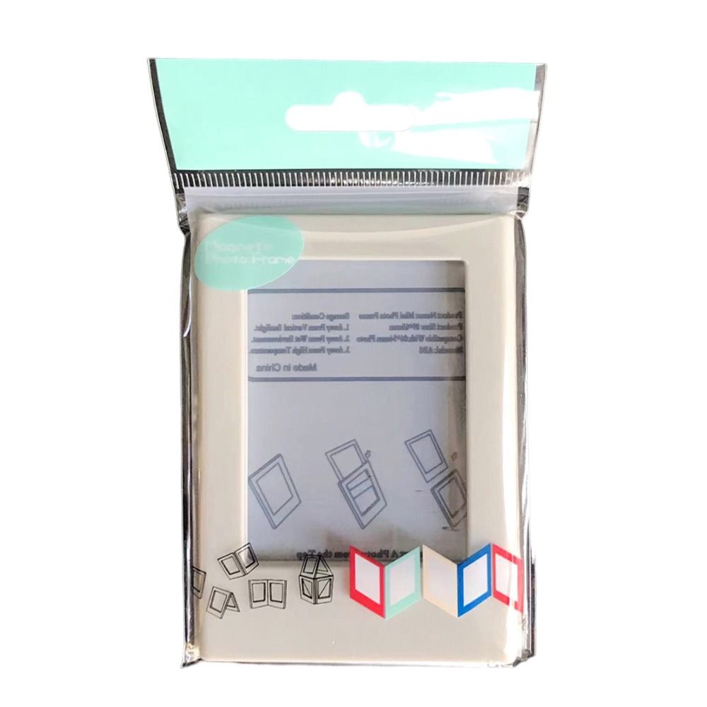3-Zoll-Fotorahmen Magnet Polaroid Foto rahmen Mini Acryl Magnet Bilderrahmen transparente Acryl Karte Displayst änder: Burgunderrot