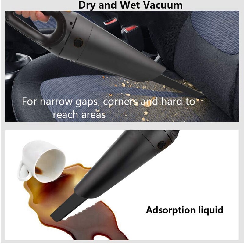 Handheld Vacuum, Cordless Vacuum Cleaner, Rechargeable Car Vacuum With Strong Suction, Lightweight Wet Dry Vacuum Cleaner For Ho
