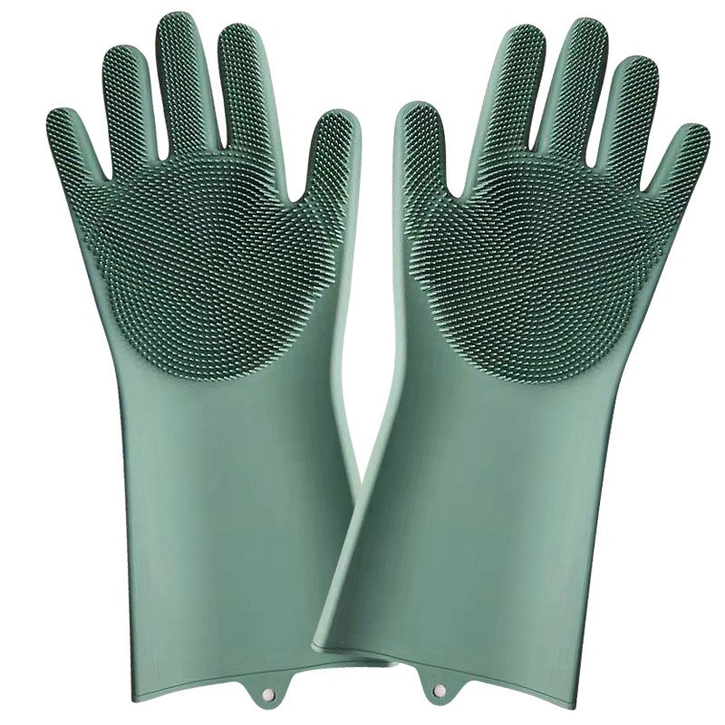 Gants magiques de nettoyage en Silicone, 2 pièces, gants de nettoyage multifonctions, pour la cuisine, la voiture, la vaisselle, l'éponge,