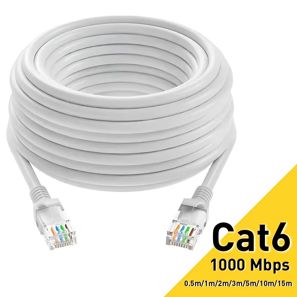 0.5/1/2/3/5/10/15/20/30/50M Cat6 Ethernet-kabel RJ45 UTP 1000Mbps Netwerkkabel LAN-draad Internet Lead Cord Router Computerkabel