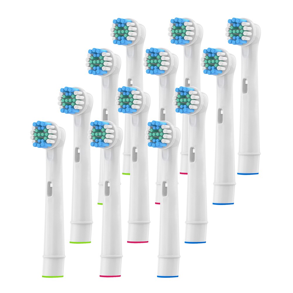 4/8/12 stk børstehoveder til oral-b elektrisk tandbørste passer fremad power / pro health / triumph /3d excel / vitalitet præcision ren: 12pc